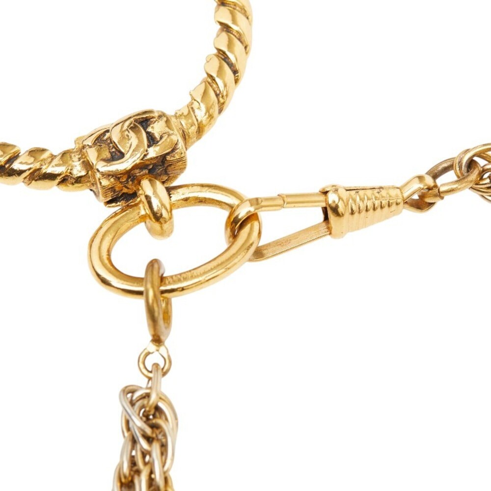 CHANEL Gold Logo Necklace - Picture 7 of 8